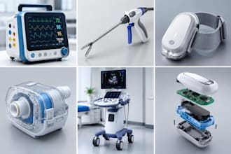 3d product design 3d medical device, healthcare product equipment in solidworks