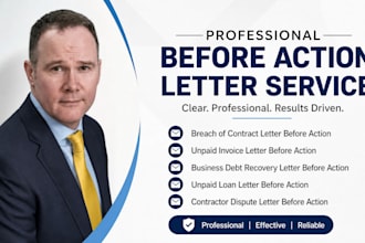 draft a business debt recovery letter before action as a UK lawyer