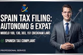 be your spain tax advisor for autonomo and expat tax filing
