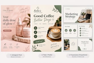 create custom canva designs, flyers and posters