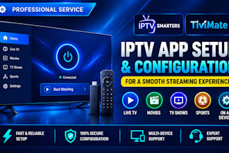 set up and configure iptv apps, panels, and management systems