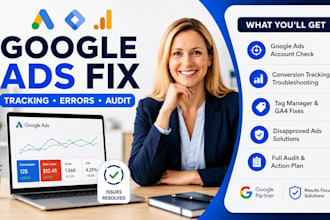 fix google ads tracking, conversion, and disapproved ad issues