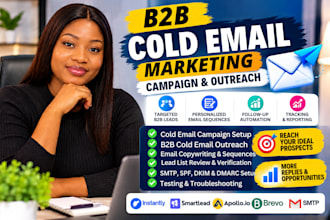 run cold email marketing campaigns and b2b cold email outreach