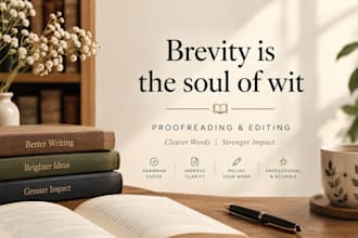 do english proofreading, editing, transcription and captions