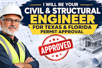 be your civil and structural engineer for texas and florida