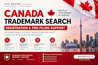 provide canada trademark search and registration support
