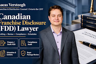 draft and review compliant canadian franchise disclosure documents fdd