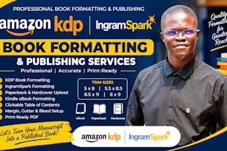 do amazon KDP formatting, ingramspark book layout, and KDP book publishing