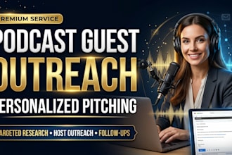 do podcast guest outreach and personalized pitching