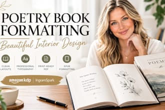 format and design poetry book, poetry interior design, poetry book formatting