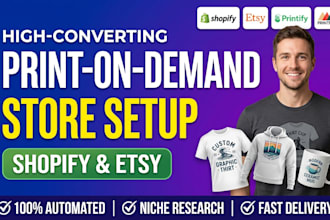 do print on demand store, shopify pod store, printify, printful, etsy pod store