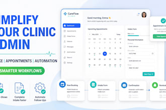 automate medical clinic workflows, patient intake and appointment scheduling