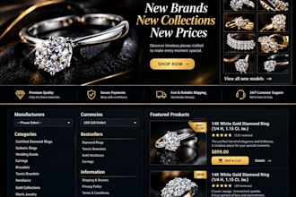 necklace store ring website jewelry website jewelry store jewelry shopify store