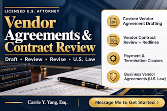 review and revise your vendor services contract