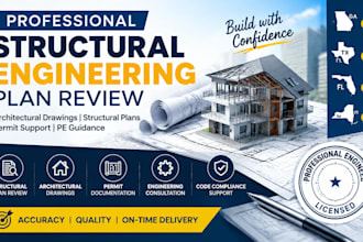 review structural engineering plan architect pe engineer seal in ga tx fl ny