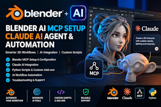 ai 3d model creation cleanup and optimization in blender and ai avatar chatbot