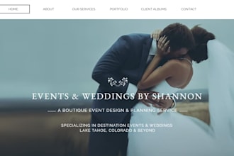 design event planning website, event rental website event management website