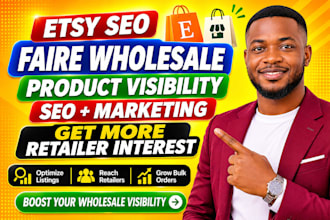 do faire etsy product seo, faire whosales marketing and promotion to boost sales