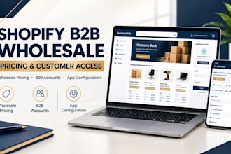 build and design a shopify b2b wholesale shopify store