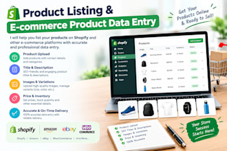 do product listing and e commerce product data entry