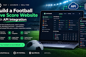 build a football live score website with API integration