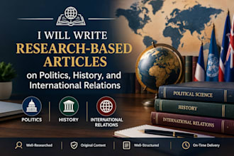research based articles on politics, history, and international relations