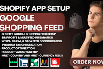 setup google shopping feed via simprosys multifeed wixpa mulwi casa shopify apps