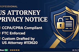 draft a compliant privacy notice for your online business