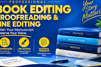 be your book editor for fiction and nonfiction line editing
