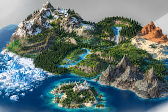build custom minecraft maps, cities, villages, survival worlds, and terrain