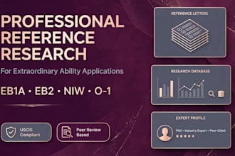 provide professional reference research for extraordinary ability applications