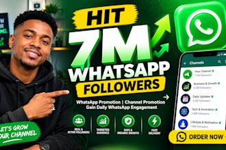 1m whatsapp member, whatsapp promotion get engagement whatsapp channel promotion
