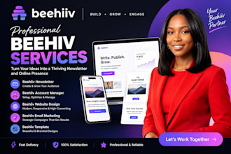 setup beehiv newsletter, beehiv website design beehiv account manager