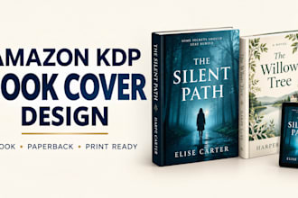 design a professional amazon KDP ebook cover