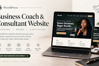 design wordpress website for business coaches and consultants