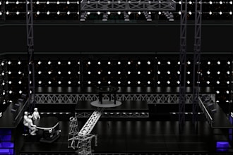 create 3d event stage designs