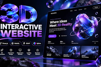 build an interactive 3d website with threejs webgl gsap and spline, 3d website
