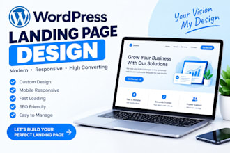 design and build a professional landing page on wordpress or kijabi click funnel