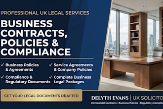draft professional business policies and legal agreements