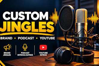 write and create a catchy jingle for your brand, podcast or youtube