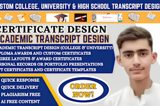 design USA high school, college, university transcripts, and ged certificate