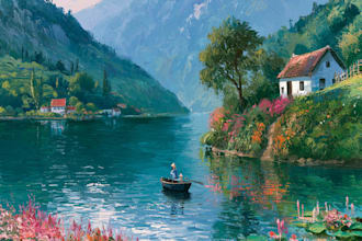 hand paint a custom oil painting on canvas