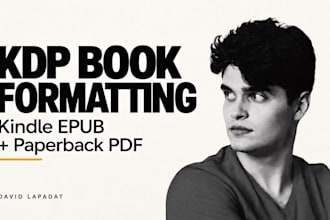 format your book for kindle epub and KDP paperback
