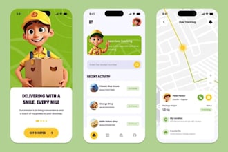 develop ai featured on demand courier, parcel delivery app grocery uber taxi app