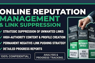 do online reputation management,orm, services to suppress negative links