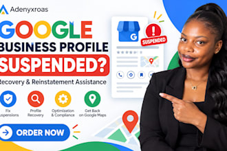 help gmb reinstate and fix suspended gmb google my business profile