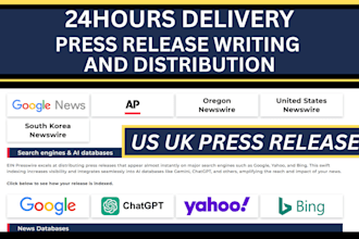 publish press release distribution submit press release distribution US UK PR