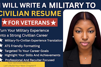 write a military to civilian resume for veterans