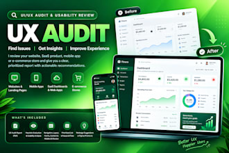 do a UX audit and usability review of your website or app