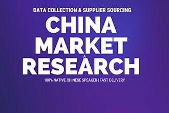 do china market research and data collection for you